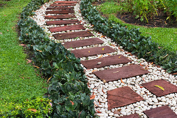 istock walkway on the gardent 173713735
