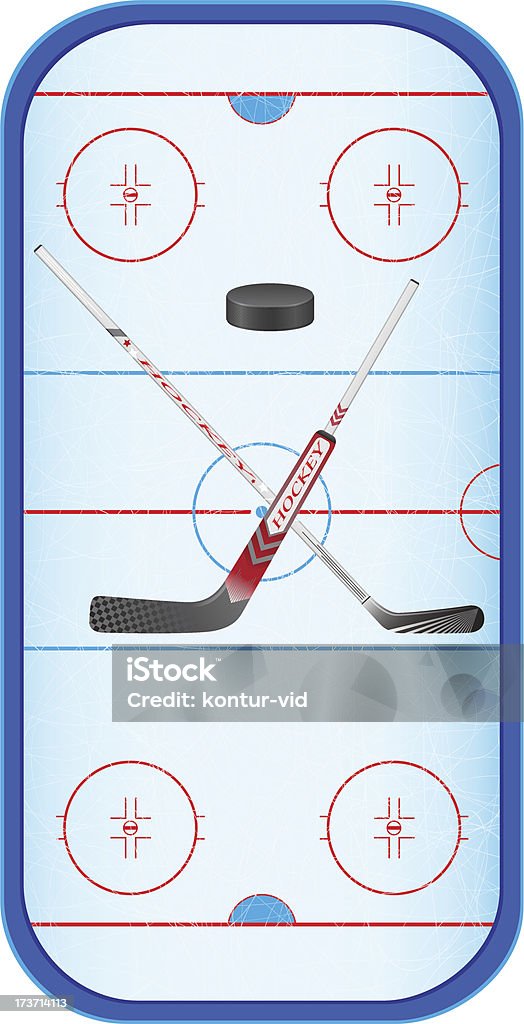 Stadio di hockey illustrazione vettoriale isolato su sfondo bianco - arte vettoriale royalty-free di Aspirazione