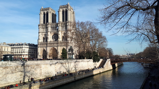 Notre Dame de Paris, day-long exposure , France. (50 mp)