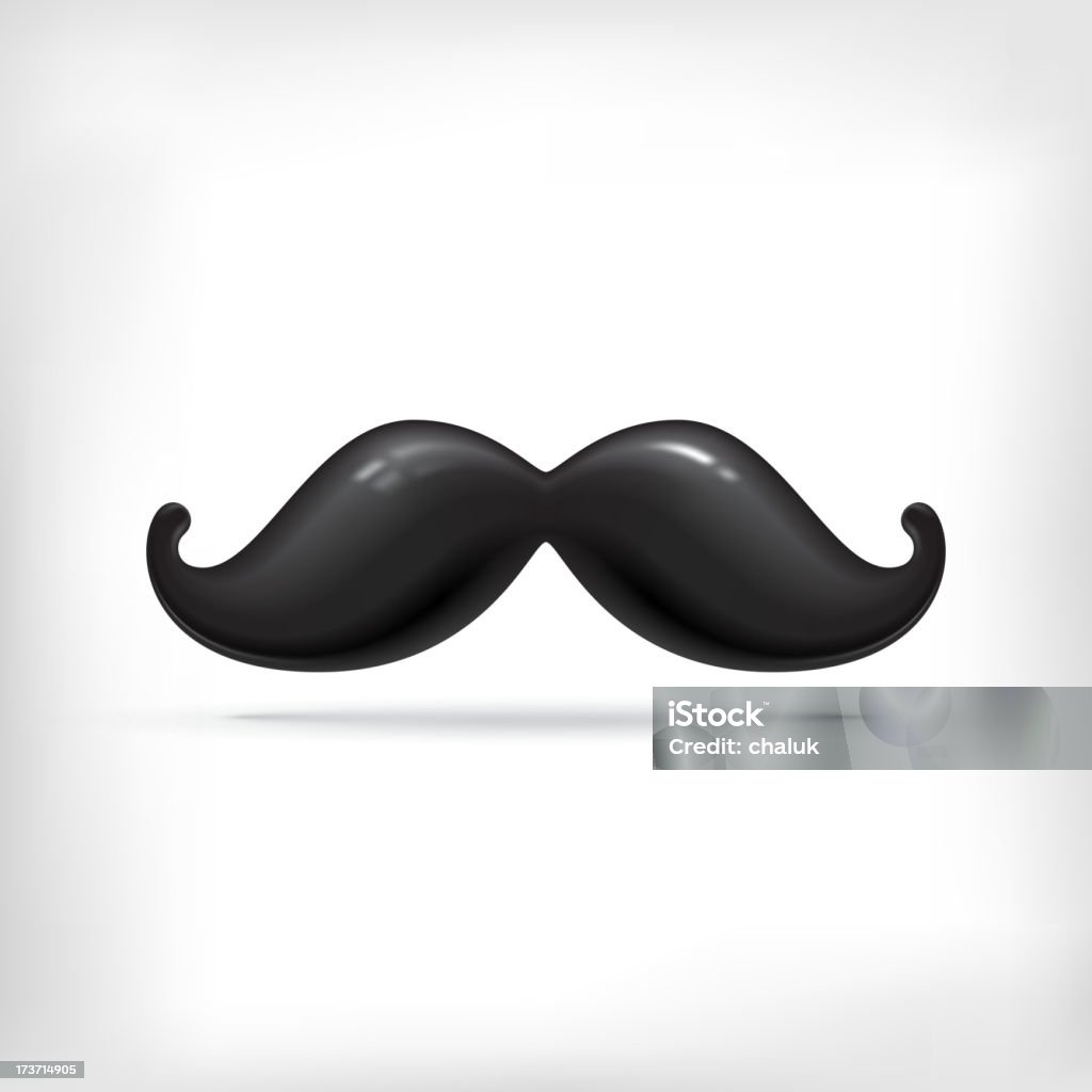 Vintage bigode - Vetor de Barba royalty-free