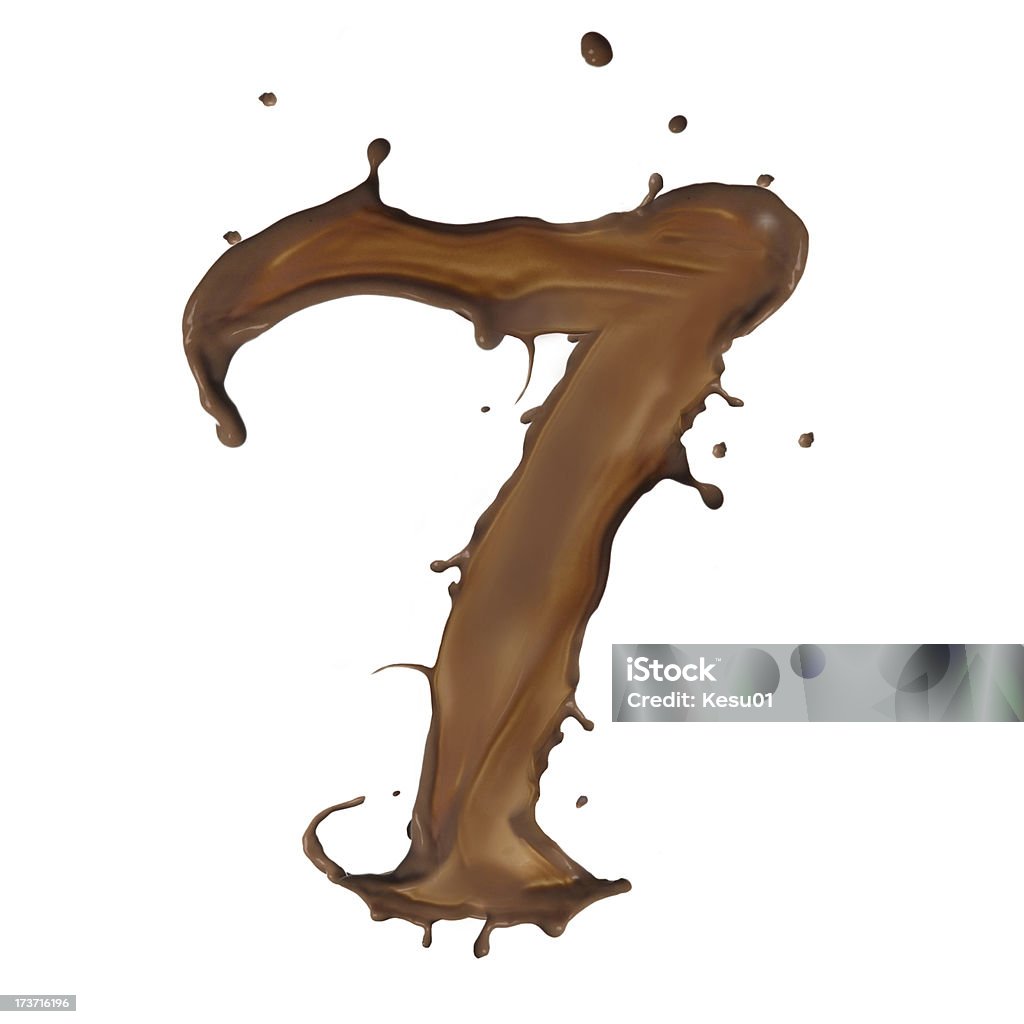 チョコレートの文字 - しぶきのロイヤリティフリーストックフォト