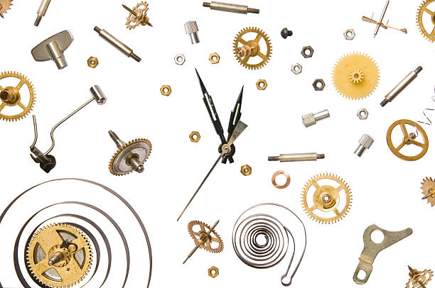 clockparts - watchmaking photos et images de collection