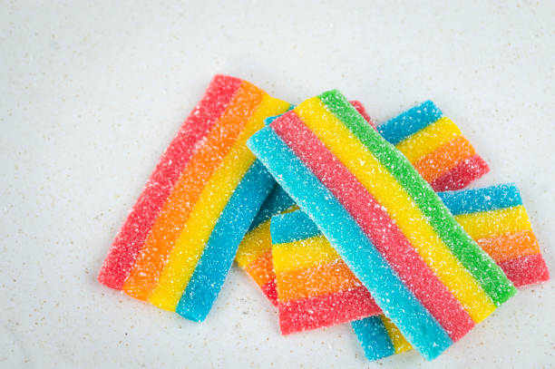 istock Beautiful and sweet rainbow jelly sheets 1737192847
