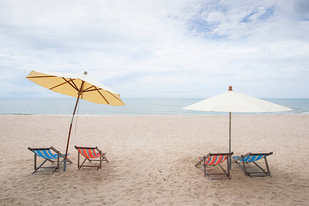 istock Chairs on Huahin 's Beach in Thailand 173719303