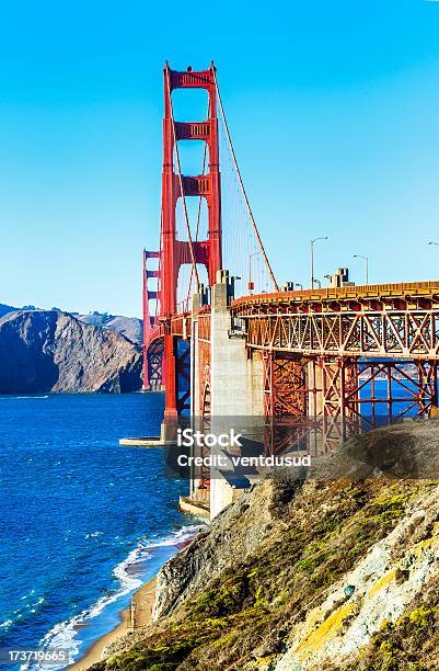 Golden Gate Bridge San Francisco - Fotografias de stock e mais imagens de A caminho - A caminho, Anoitecer, Ao Ar Livre
