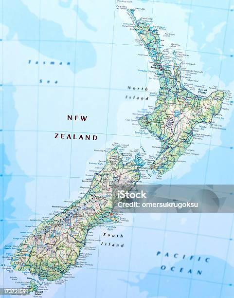 Nuova Zelanda - Fotografie stock e altre immagini di Carta geografica - Carta geografica, Nuova Zelanda, Auckland