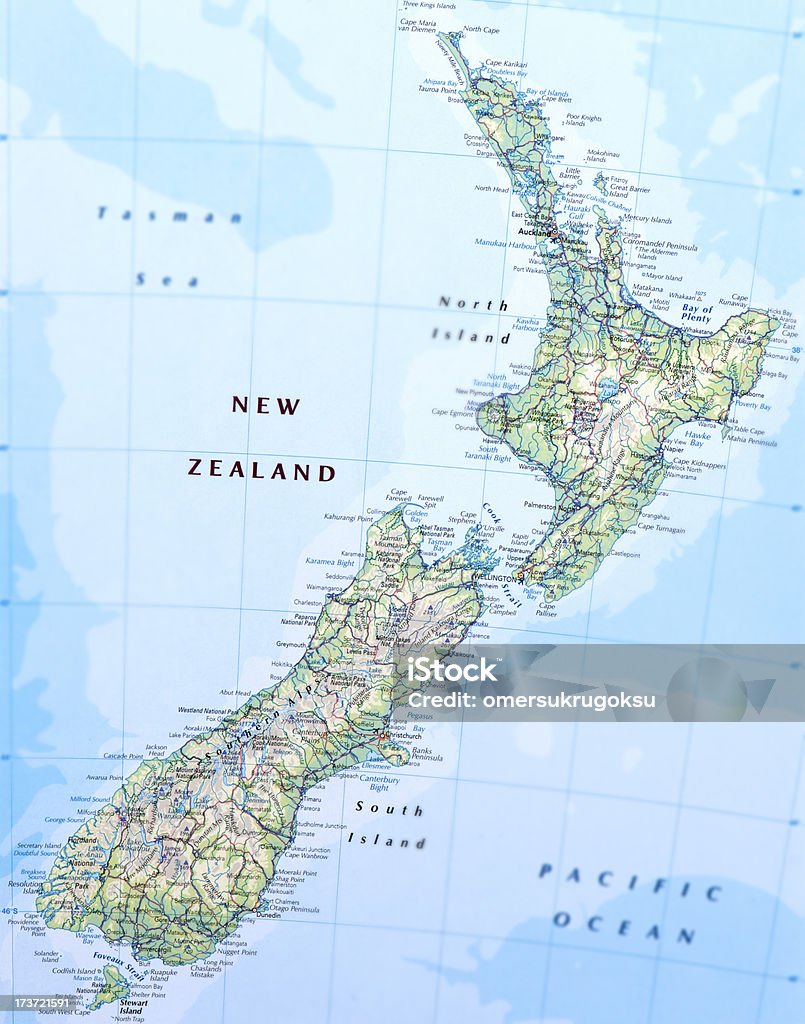 Nova Zelândia - Royalty-free Mapa Foto de stock