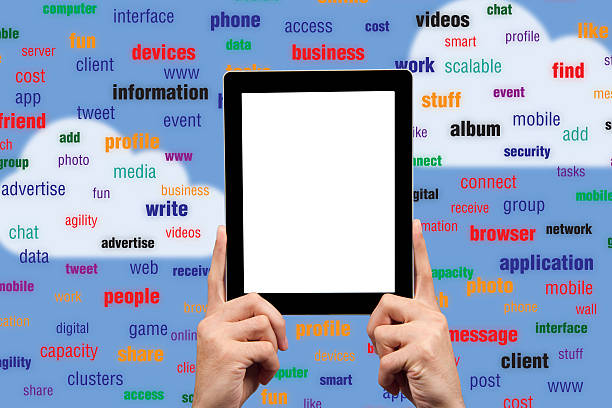 istock Tablet Pc with Social Media Words 173721651