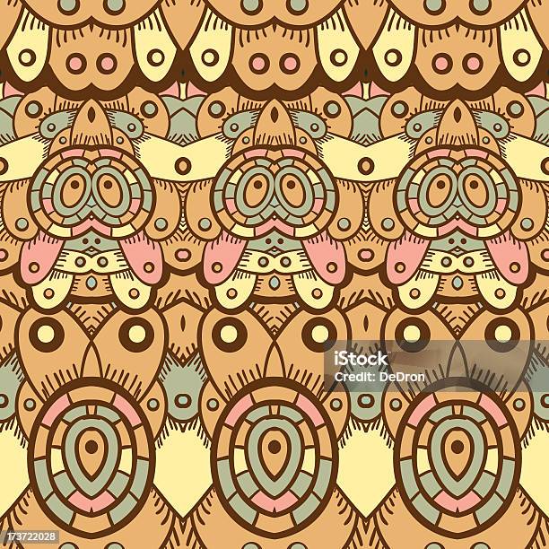 Ethnic Seamless Pattern Индийский — стоковая векторная графика и другие изображения на тему Абстрактный - Абстрактный, Без людей, Бесшовный узор