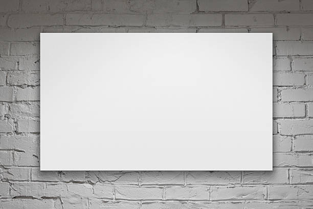 istock Image of blank billboard over white brick wall 173722835