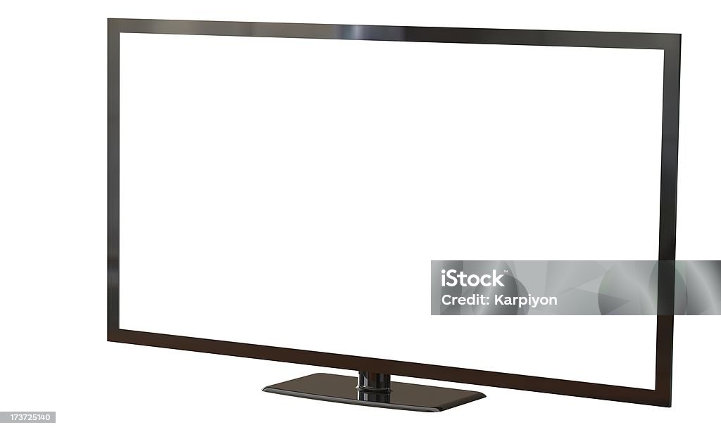 monitor led lcd con pantalla plana de 37 pulgadas de pantalla Aislado en blanco - Foto de stock de Actuación - Representación libre de derechos