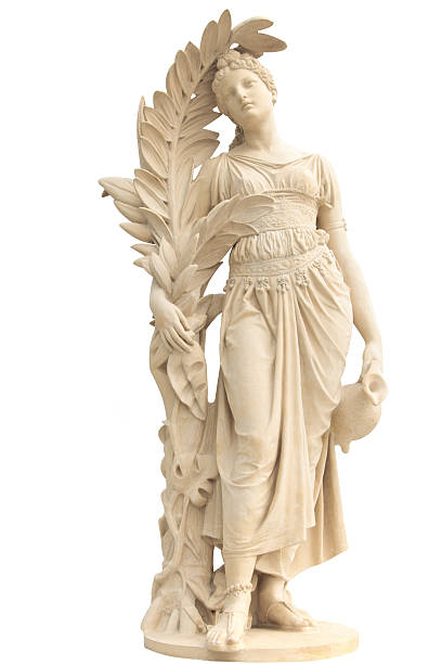istock Classic white roman women statue 173727159