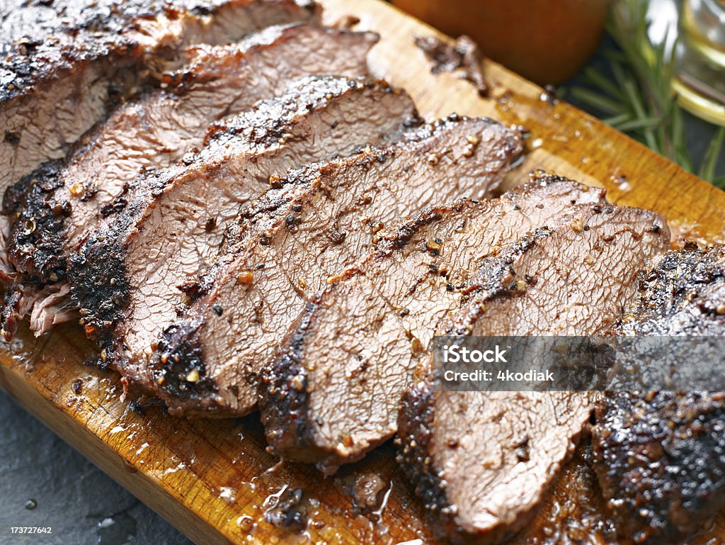 Bife de carne - Foto de stock de Alecrim royalty-free