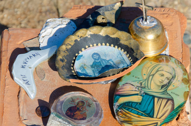 istock Orthodox altar on the side of the road. 1737284022
