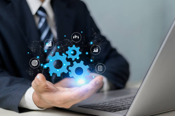 istock Business management and planning target development leadership and customer target group concept. 1737299356