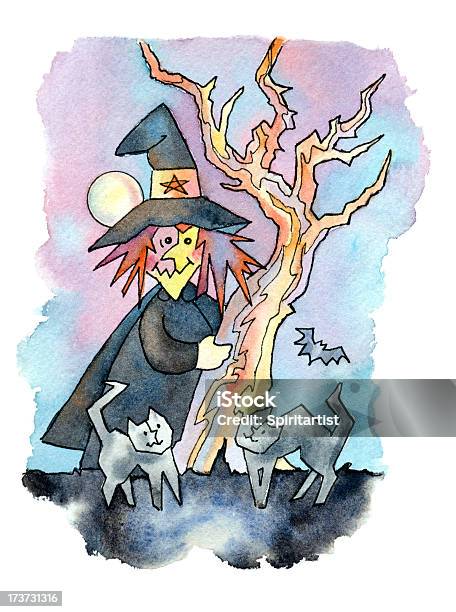 풀문 마녀 및 고양이 초자연적인에 대한 스톡 벡터 아트 및 기타 이미지 - 초자연적인, 가득 찬, 검은색
