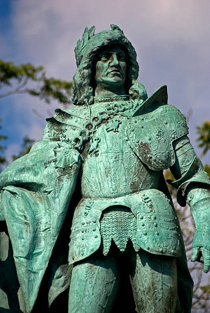 Matthias, Hungarian king on Heroes' Square, Budapest, Hungary