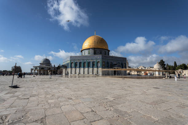 The Dome of the Rock is an Islamic shrine at the center of the Al-Aqsa mosque compound on the Temple Mount in the Old City of Jerusalem. It is the world's oldest surviving work of Islamic architecture, the earliest archaeologically attested religious structure to be built by a Muslim ruler and its inscriptions contain the earliest epigraphic proclamations of Islam and of the Islamic prophet Muhammad.