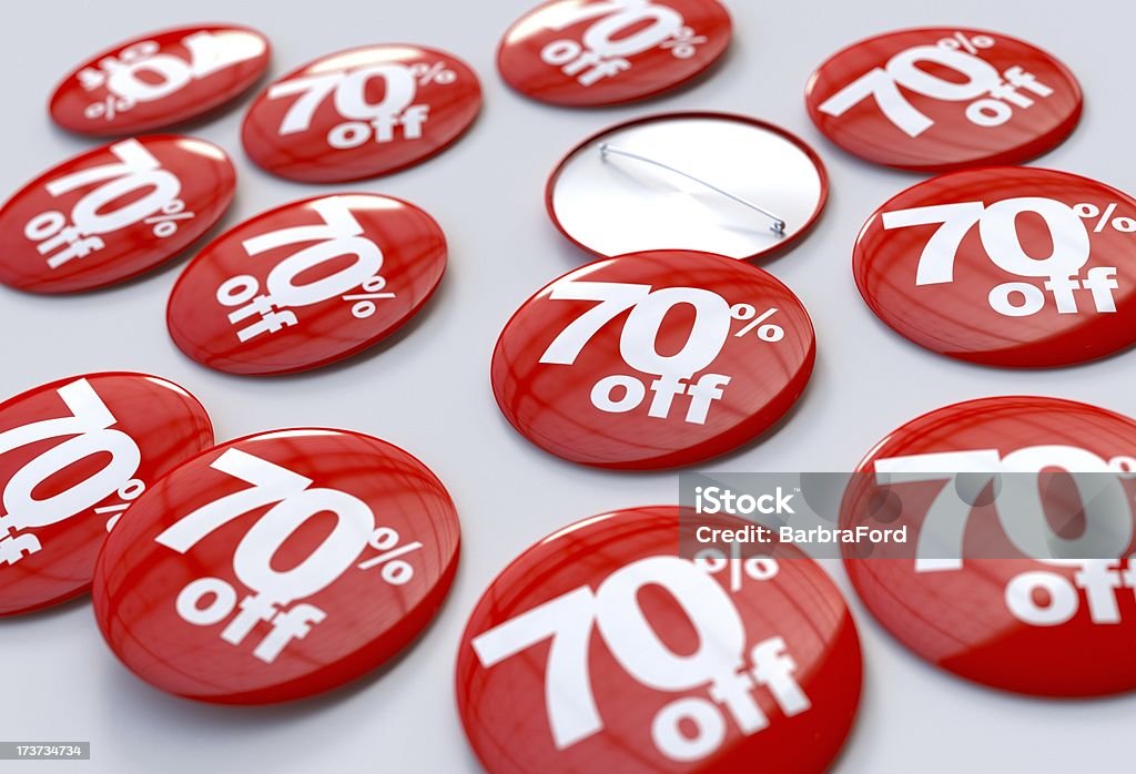 Pin 70% di sconto - Foto stock royalty-free di Affari