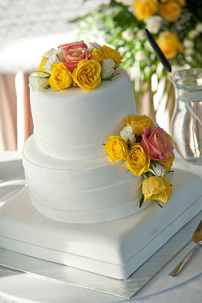 wedding cake stock photo