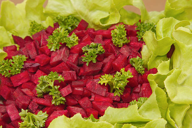 istock Beetroot  with parsley and green oak salad 173735411