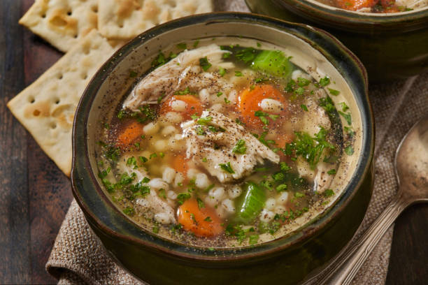 istock Chicken and Barley Vegetable Soup 1737371693