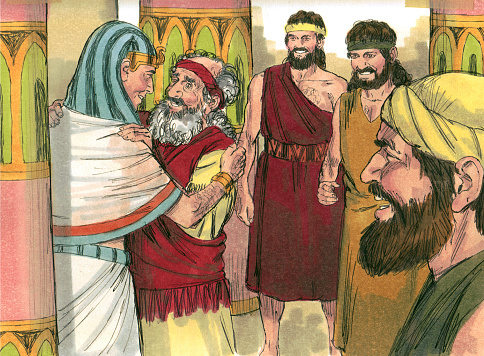 Joseph, son of Jacob, had eleven brothers. The brothers resented him for being Jacob’s favorite. Jacob had given Joseph a coat of many colors. That angered the brothers. Joseph had two dreams. In each he was lifted high above the brothers. That made them angry. They sold him into slavery and told their father he was dead. Joseph ended up in the house of Potiphar. He was successful and honored in that house until Potiphar’s wife tried to persuade him to have an inappropriate relationship. He refused and she falsely accused him. Joseph landed in jail. He was there until Pharaoh had a dream and needed someone to interpret it. He called for Joseph. Joseph told him famine was coming to Egypt and what needed to be done to prepare. Again Joseph gained success and prominence in Egypt. His brothers came to buy grain. Joseph told them to return and bring back the youngest brother. He demanded one brother stay behind. He tested his brothers by hiding money in their grain bags. They returned the money. They did as instructed, brought back Benjamin. Again Joseph tested his brothers by hiding a goblet in Benjamin’s bag. When found, he insisted Benjamin stay behind. The brothers begged for mercy for their father’s sake. Joseph knew they had changed. He revealed his identity and was reunited with his brothers and father, Jacob. 
