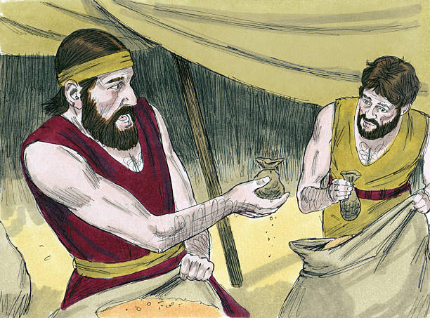 istock Joseph's Brothers Find Money in Grain 173737964