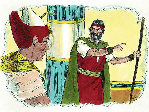 istock Moses and King of Egypt 173738118