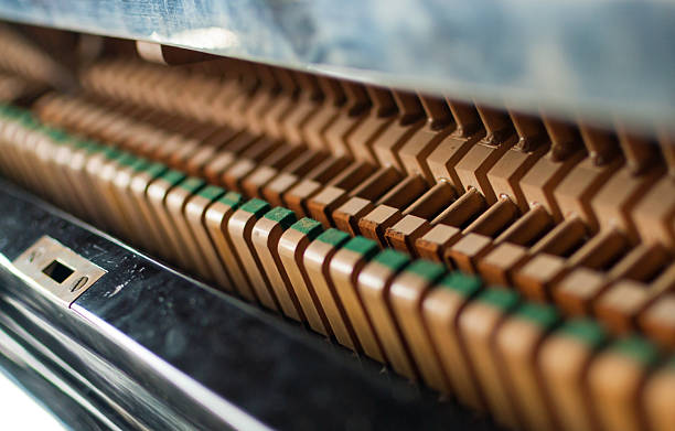 istock Upright black piano hammer detail 173738226