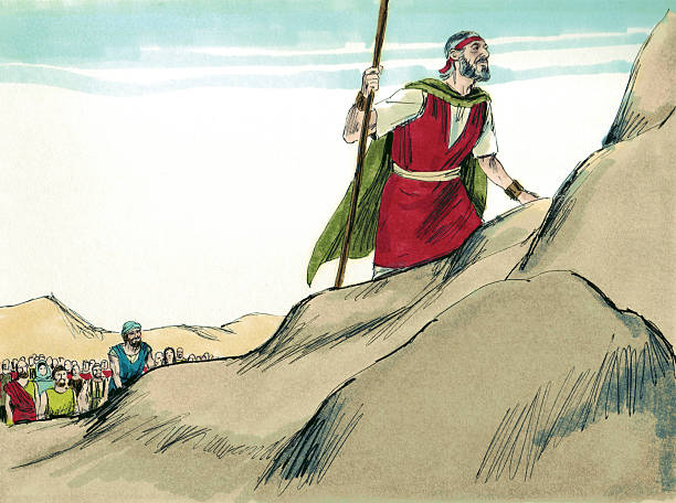 istock Moses, Israelites, and Mountain 173738307