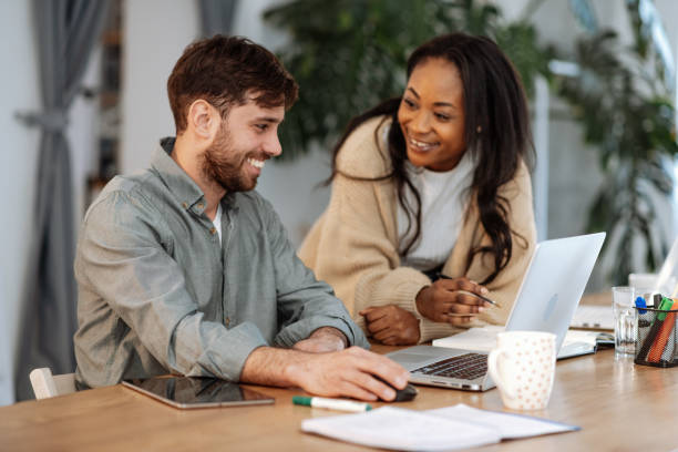 istock Diverse entrepreneurs working together in modern start up office 1737389413