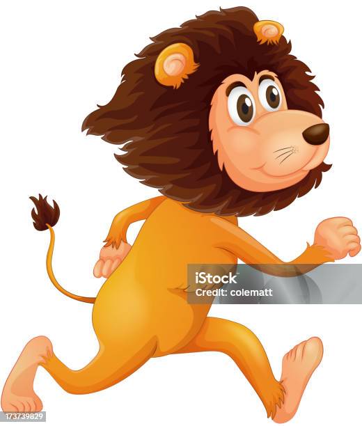 Lion De Course Vecteurs libres de droits et plus d'images vectorielles de Animaux à l'état sauvage - Animaux à l'état sauvage, Bouche des animaux, Courir