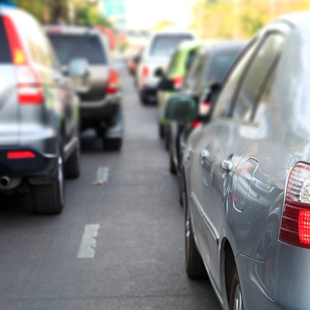 istock Traffic jam on the road 173739884