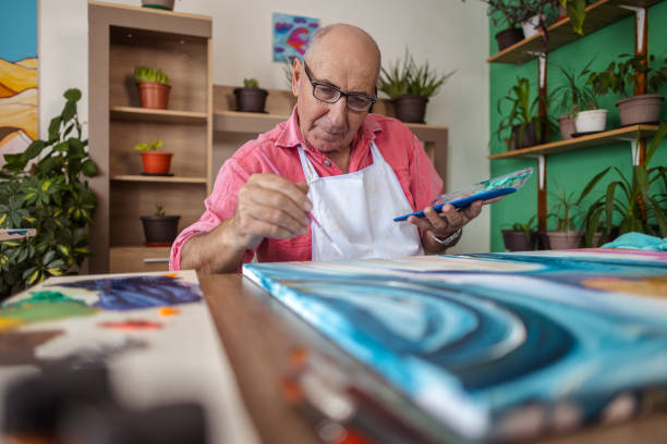 istock Seniors and Watercolor Masterpiece 1737399719