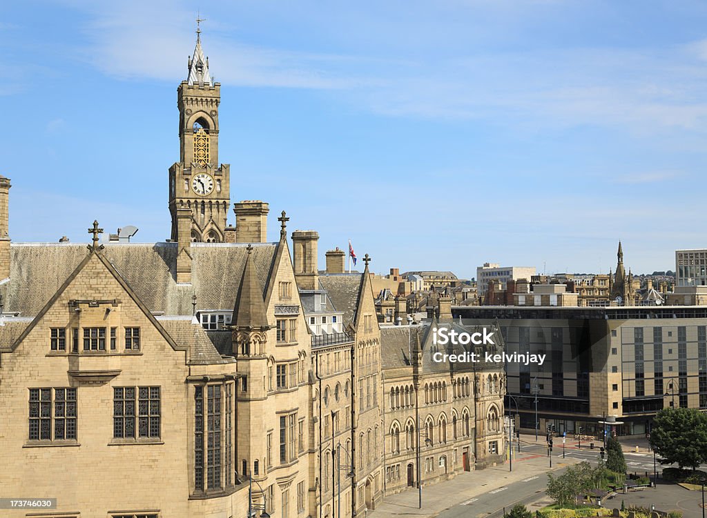 Bradford Town Hall - Zbiór zdjęć royalty-free (Bradford - Anglia)