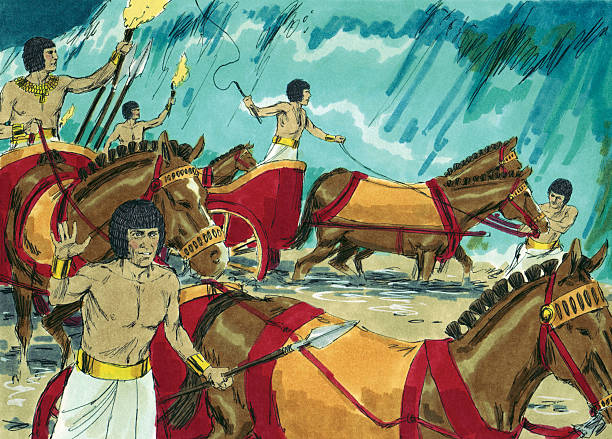 The Israelites were living in captivity in Egypt. They were persecuted and abused. Pharaoh ordered that all Hebrew newborn boys be killed. Moses was born during this time. His mother hid him in a basket and Pharaoh’s daughter found him and raised him in the palace. God spoke to Moses through a burning bush and instructed him to lead the Israelites out of Egypt to Canaan, the “Promised Land.” It took a long time to get Pharaoh to allow the Israelites to leave. Before leaving, the first Passover was observed. God told Moses that He would pass through Egypt and that every Egyptian boy would die. All Israelites were to place the blood of a lamb on the door so their houses would be passed over and the boys would live. After that Pharaoh allowed them to go. Moses was the leader on the journey and along the way he performed miracles like parting the Red Sea, turning his staff to a serpent, and turning the river water to blood. He was given the Ten Commandments. The Israelites were guided by God in the form of a pillar of cloud by day and a pillar of fire by night. The journey was long, filled with good days, trials, and grumbling. Eventually, after 40 years in the wilderness, they made it. Moses saw the promised land and then died. He never actually made it there.  