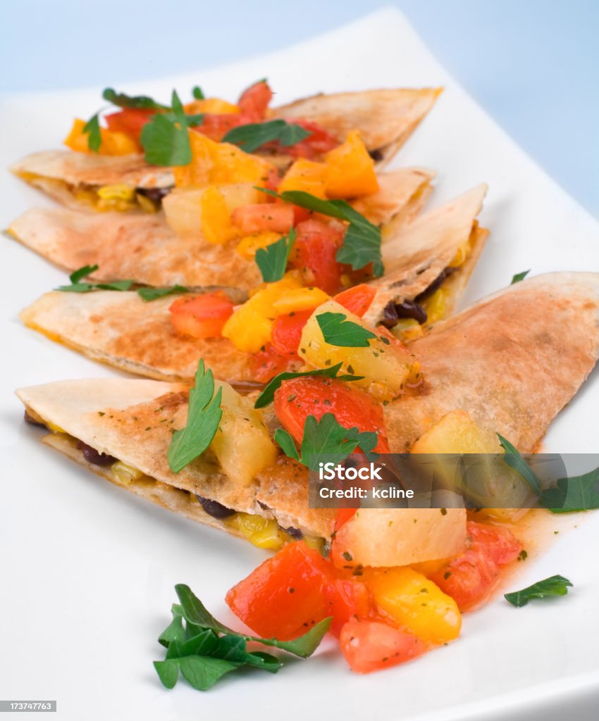 Vegetarische Quesadillas - Lizenzfrei Ananas Stock-Foto