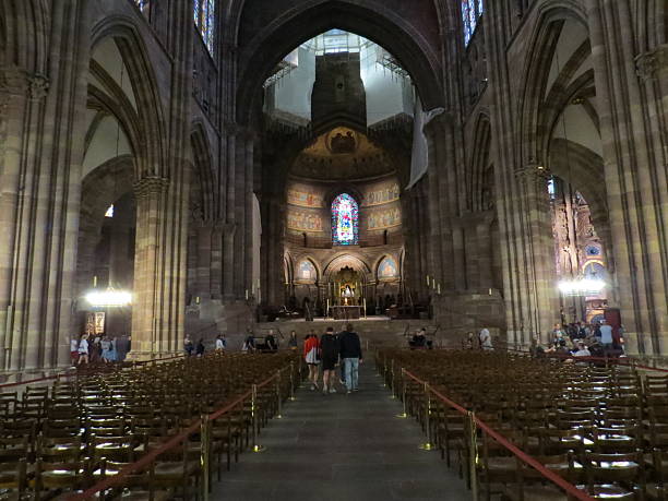 istock Interior of Strasbourg Notre Dame cathedral 1737479674