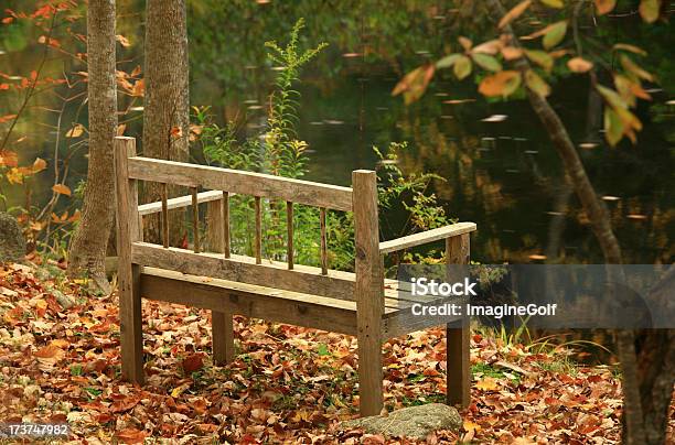 Photo libre de droit de Banc Public banque d'images et plus d'images libres de droit de Ameublement - Ameublement, Arbre, Automne