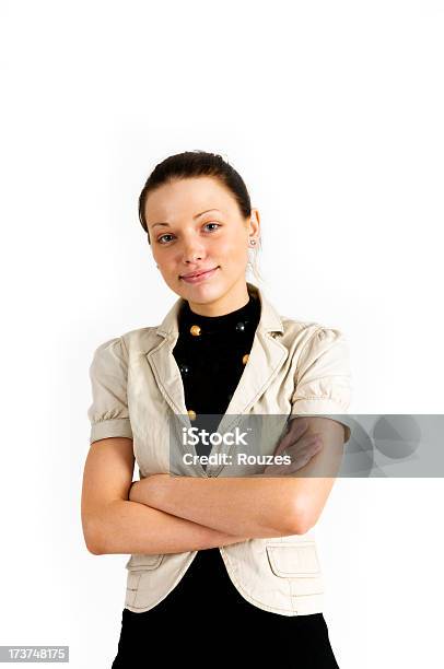 Girl With Arms Crossed Stock Photo - Download Image Now - Adult, Adults Only, Aspirations