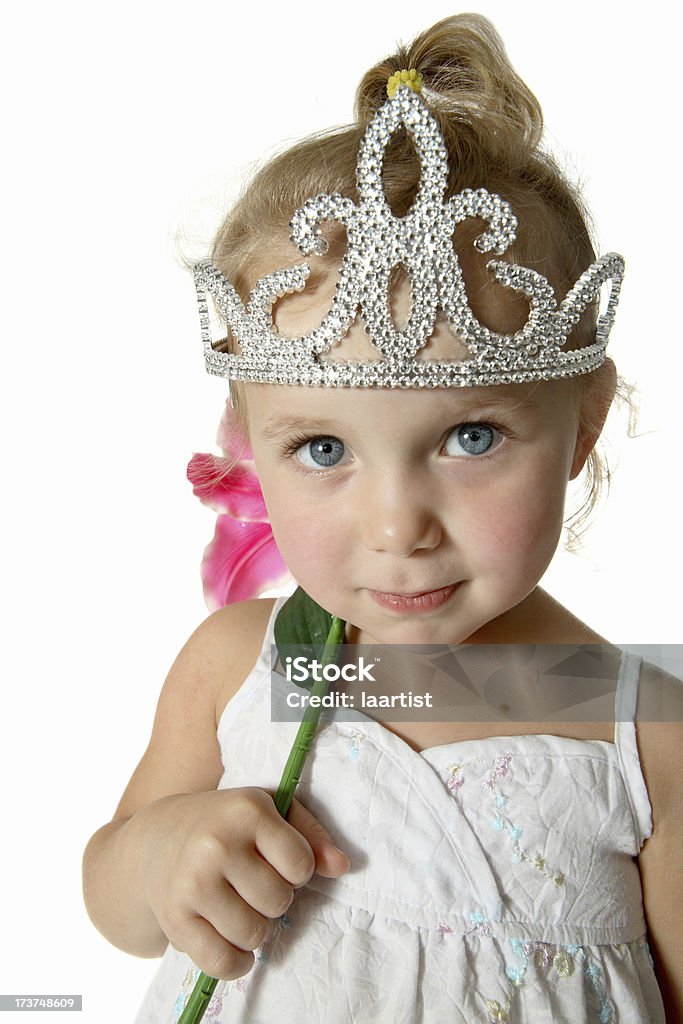 Princess portrait. A little girl dressed as a princess. 2-3 Years Stock Photo