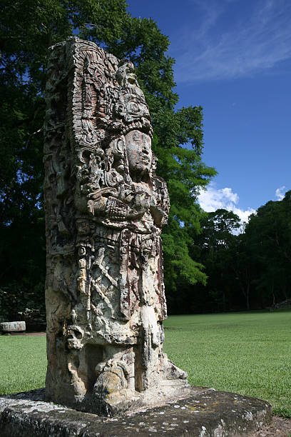 istock old stone statue in pre-columbian city Copan 173748829