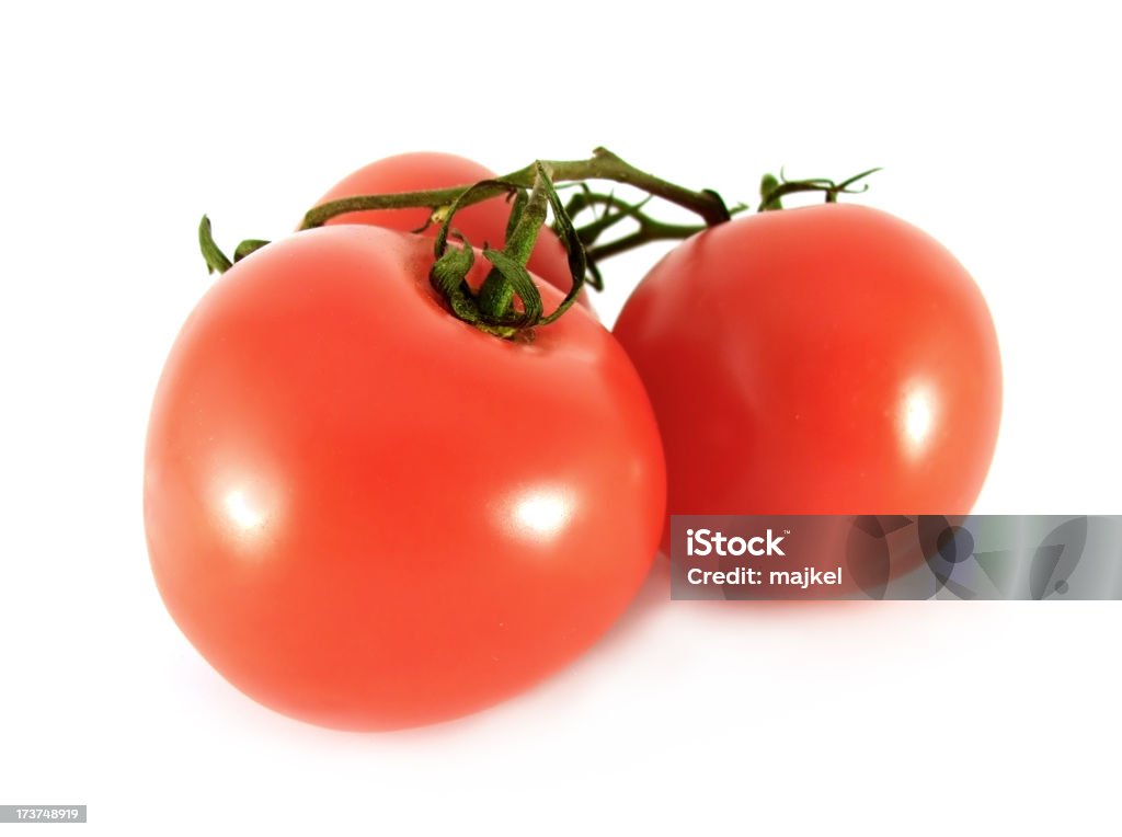 Tomate-fundo branco - Foto de stock de Alimentação Não-saudável royalty-free