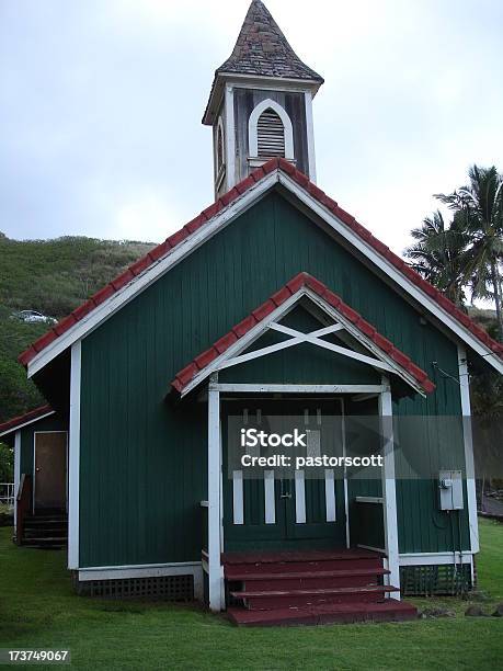 Foto de Hawaiian Igreja e mais fotos de stock de Campanário - Característica arquitetônica - Campanário - Característica arquitetônica, Capela, Cena Rural