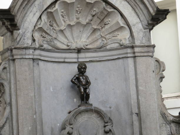 istock Grand place in Brussels, Belgium. Manneken pis. 1737493898