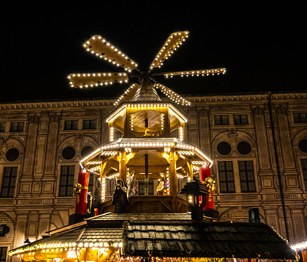 Beautiful Christmas market in Munich - Bavaria - Germany, Europe