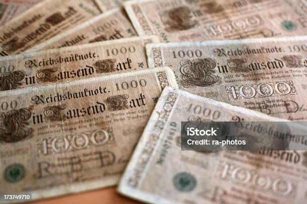 Old Billetes De Banco Alemán Foto de stock y más banco de imágenes de Dinero - Dinero, Alemania, Anticuado