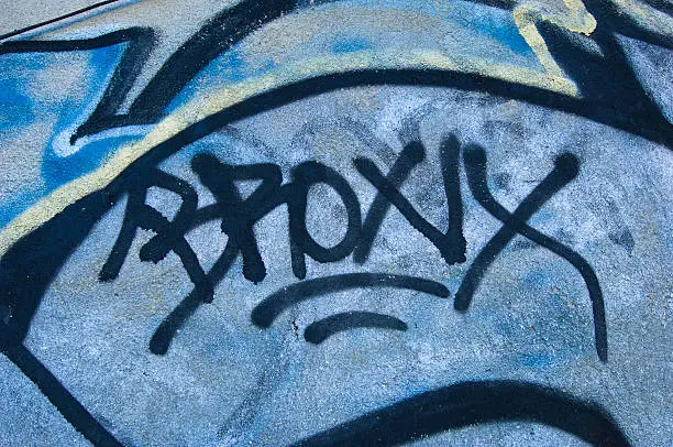 "Graffiti on a wall in the Bronx, NY"