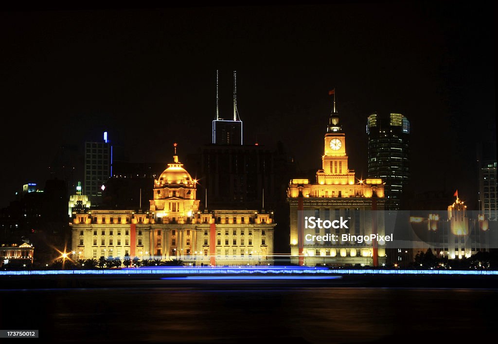De la ville moderne de Shanghai, de nuit - Photo de Affaires libre de droits